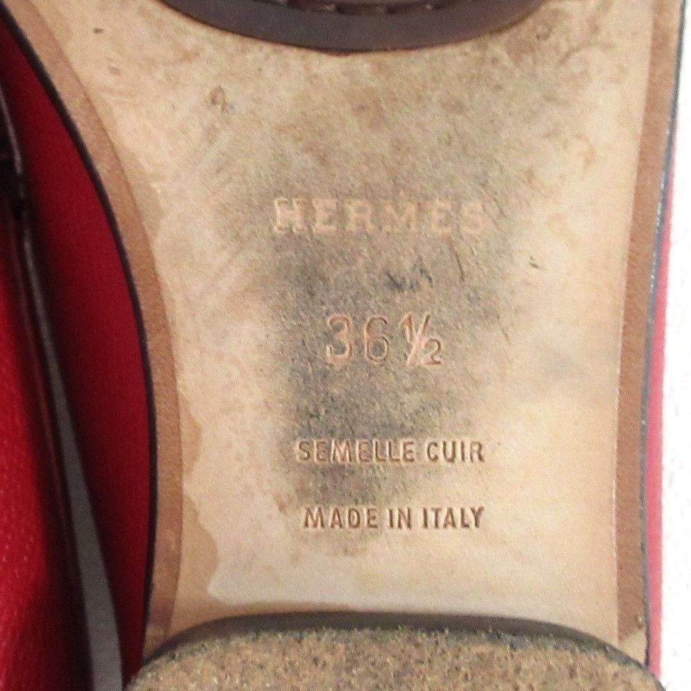 Hermes Hermes Hermes H Logo Leather Loafers Leather Shoes DUTY FREE for USA Size ONE SIZE - 8 Thumbnail