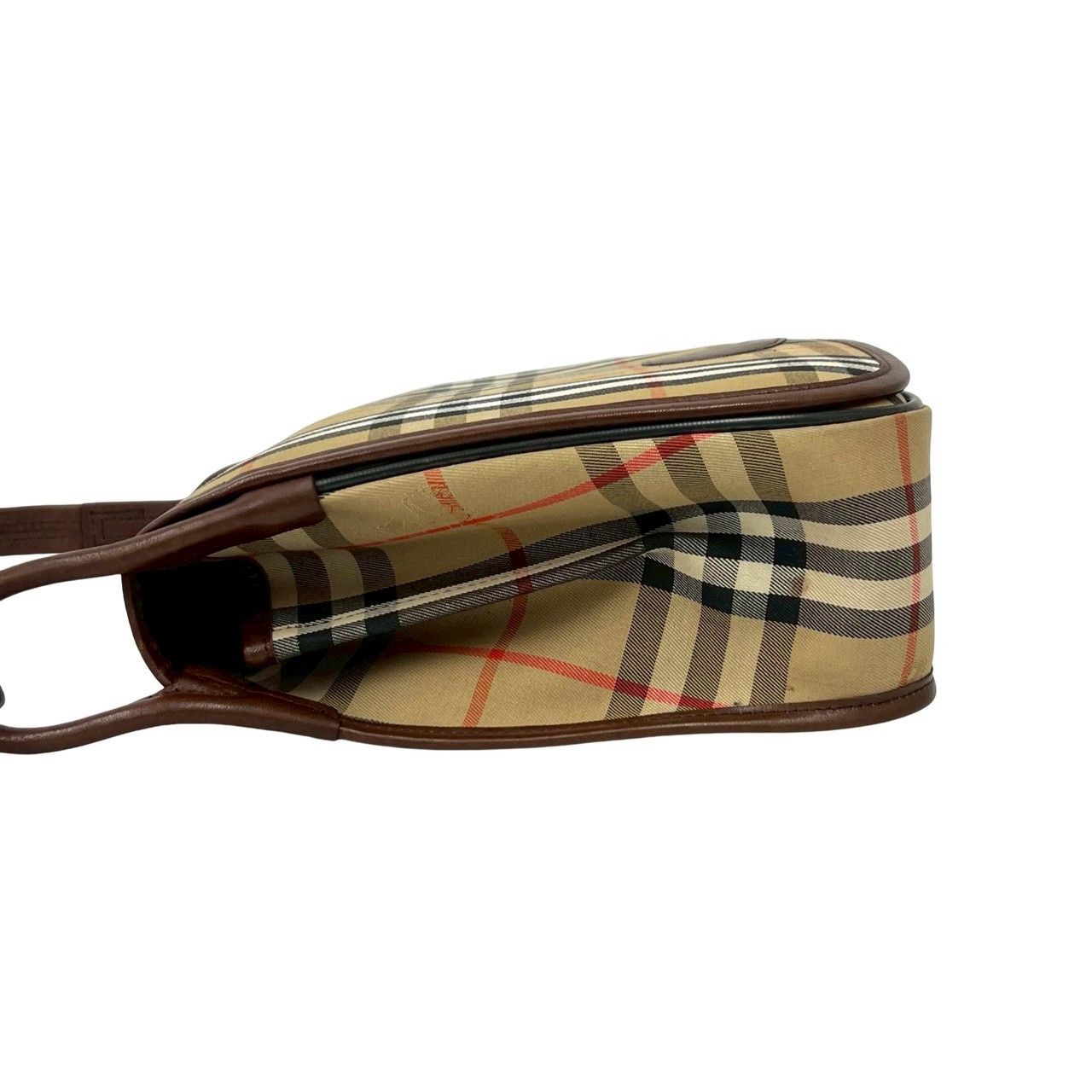 Burberry Burberry Burberry Canvas Leather Shoulder Bag Textile Shoulder Bag DUTY FREE for USA Size ONE SIZE - 6 Thumbnail