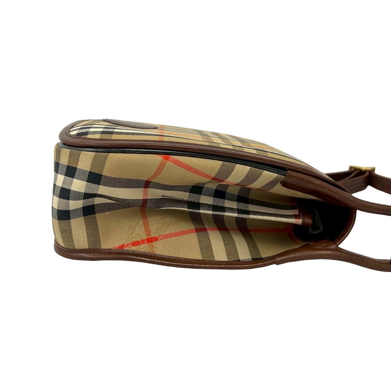 Burberry Burberry Burberry Canvas Leather Shoulder Bag Textile Shoulder Bag DUTY FREE for USA Size ONE SIZE - 7 Thumbnail