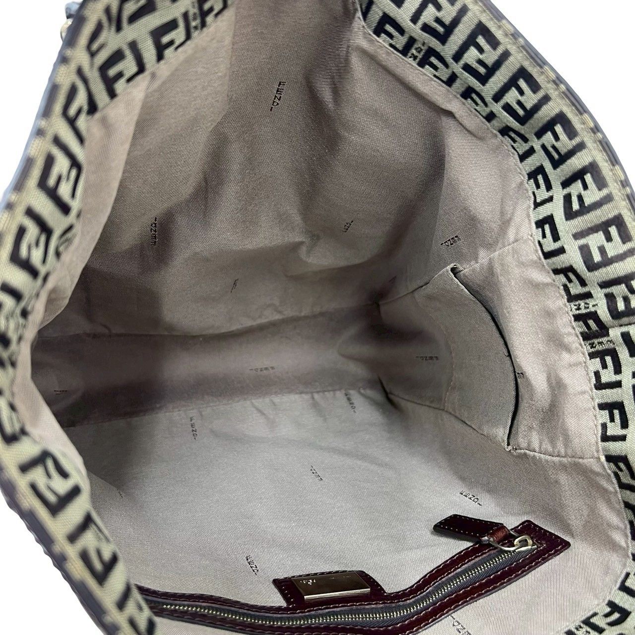 Fendi Fendi Fendi Zucchino Canvas Leather Tote Bag Leather Tote Bag DUTY FREE for USA Size ONE SIZE - 10 Thumbnail