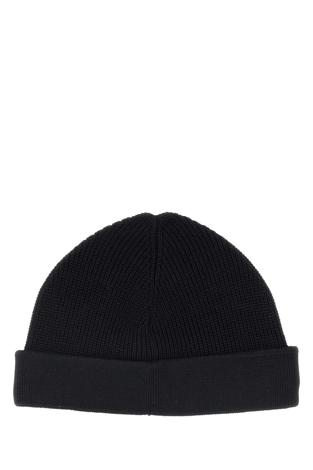 C.P. Company Black Cotton Beanie Hat Size ONE SIZE - 2 Thumbnail