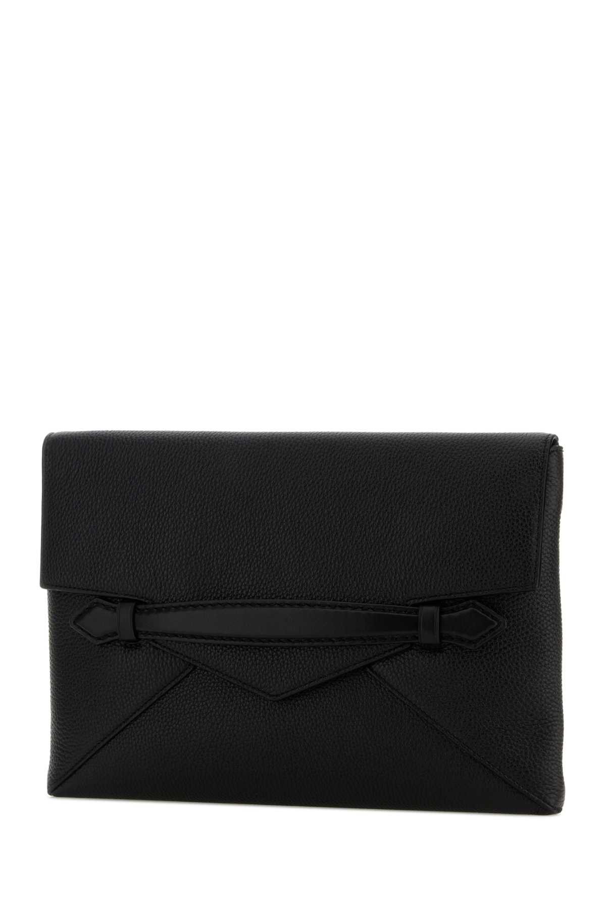 Montblanc Black Leather Clutch Size ONE SIZE - 2 Thumbnail
