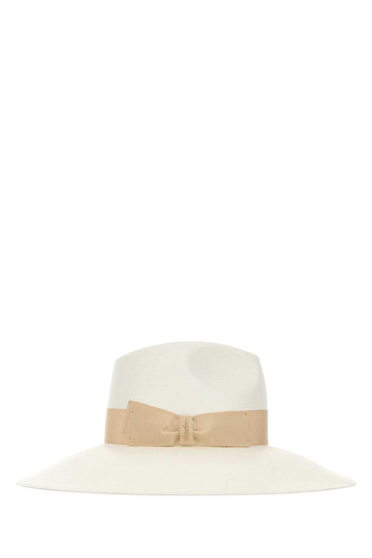 Borsalino White Straw Sophie Panama Hat Size ONE SIZE - 2 Thumbnail