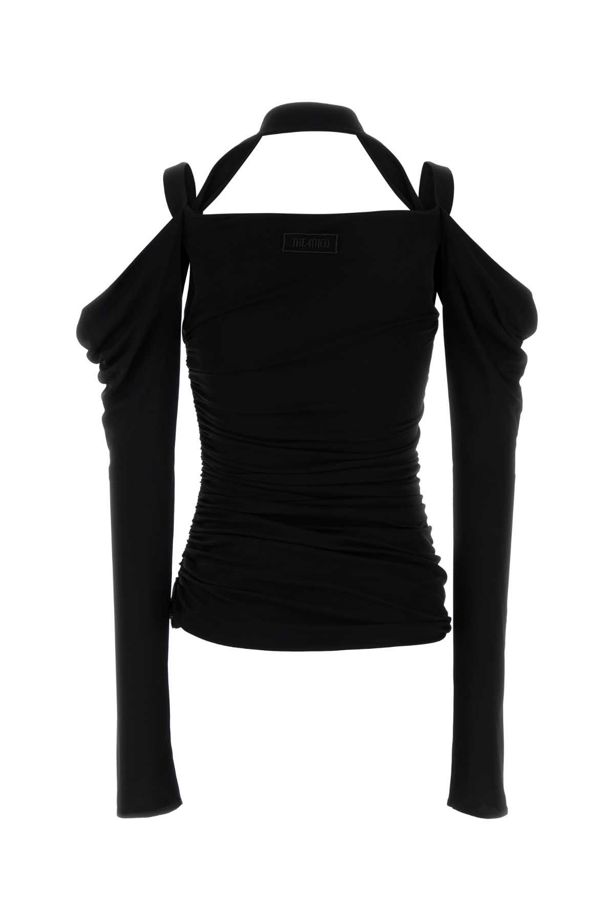 The Attico Black Crepe Top Size XS / US 0-2 / IT 36-38 - 2 Thumbnail