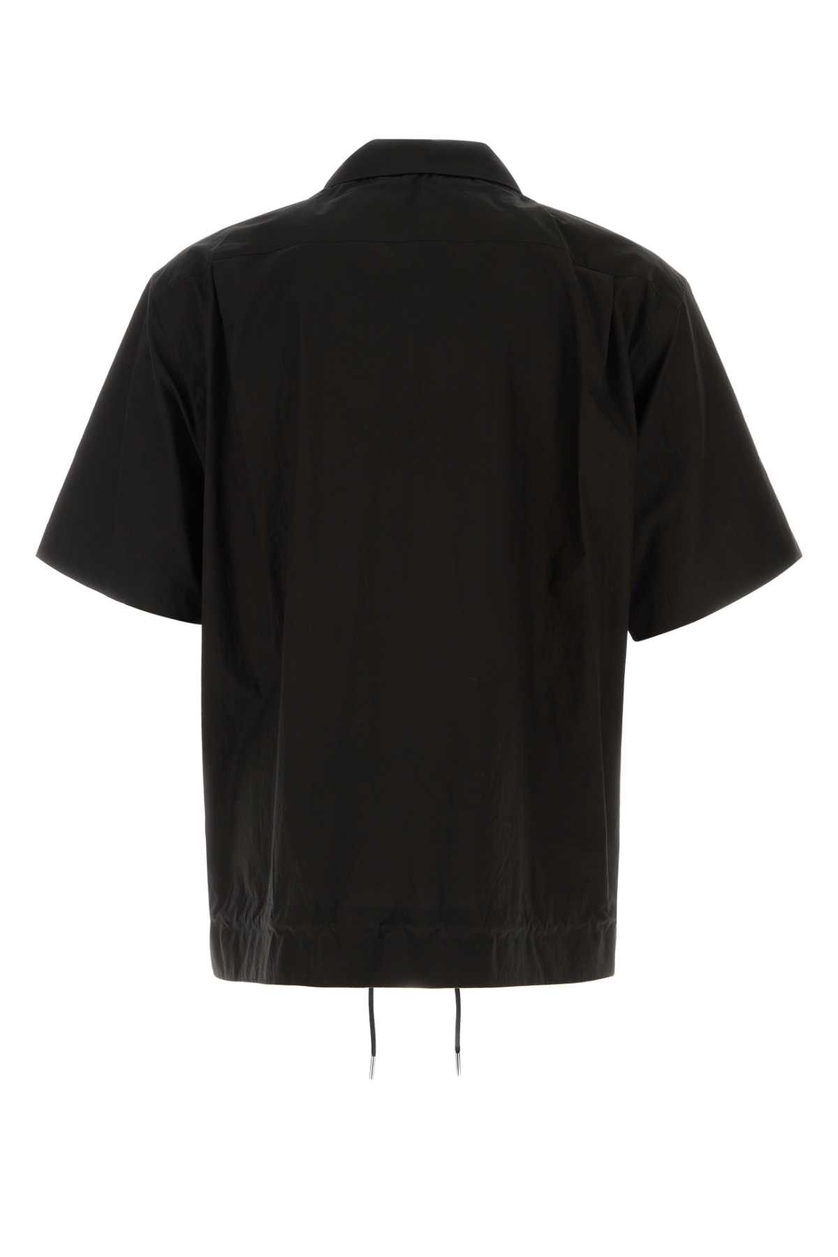 Sacai Black Poplin Oversize Shirt Size US M / EU 48-50 / 2 - 2 Thumbnail