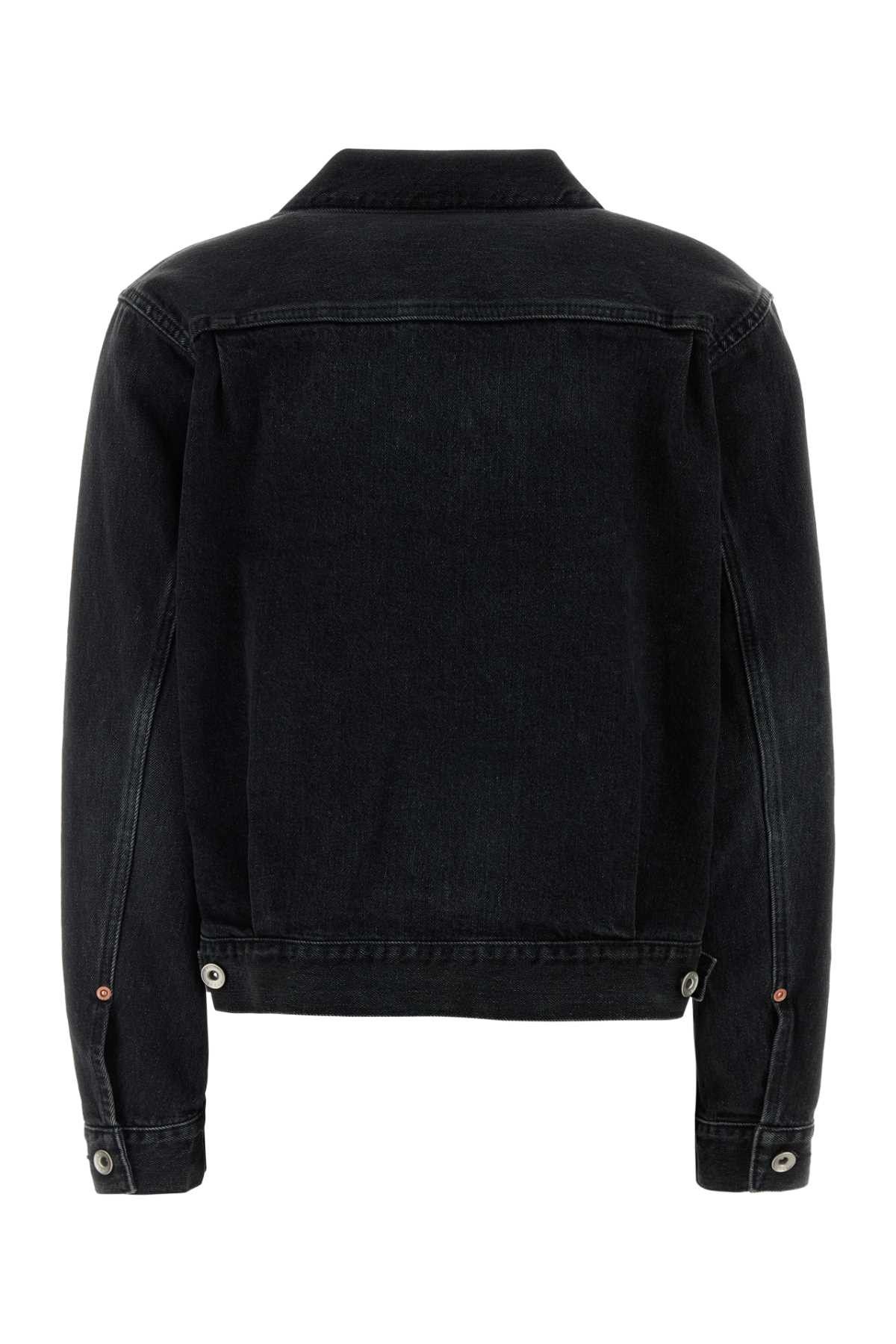 Sacai Black Denim Jacket Size M / US 6-8 / IT 42-44 - 2 Thumbnail