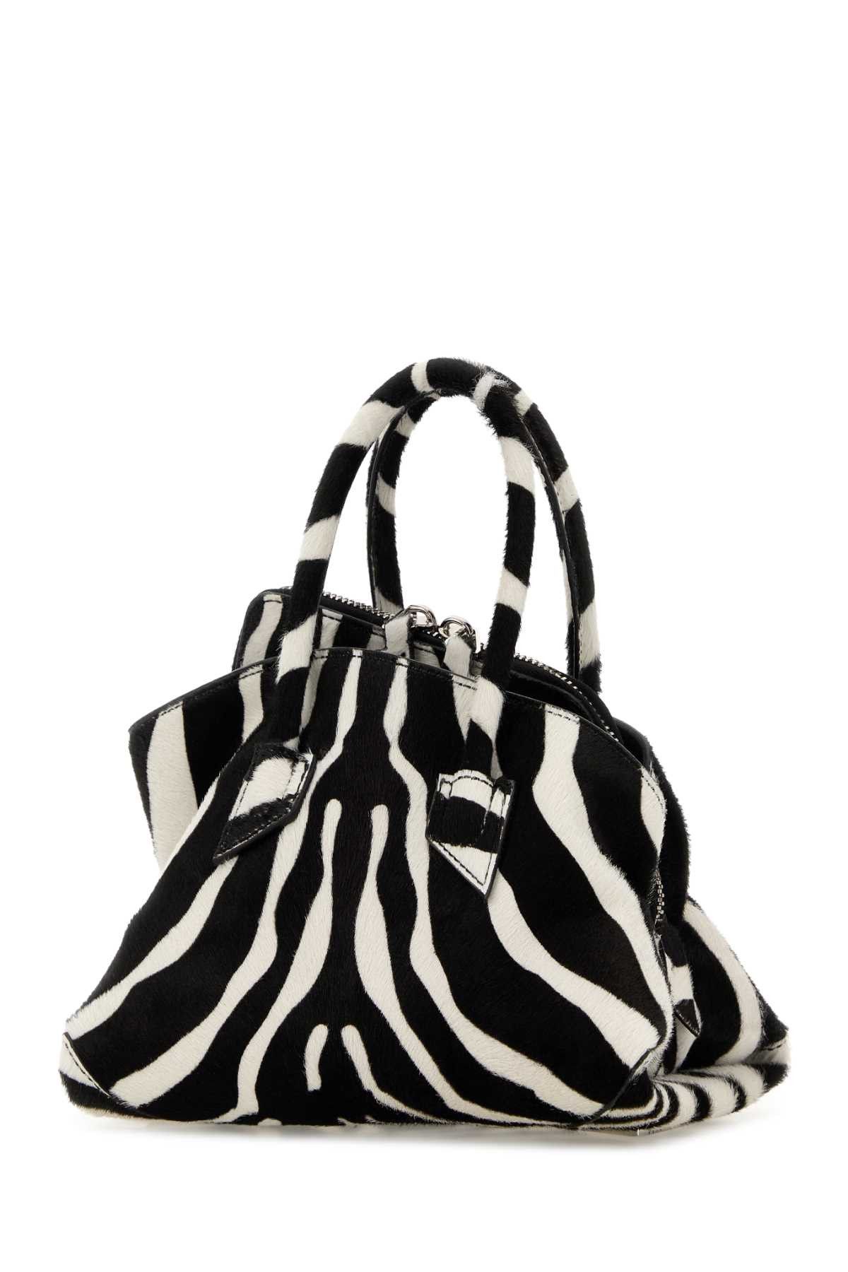 The Attico Printed Calf Hair Mini La Passeggiata Handbag Size ONE SIZE - 2 Thumbnail