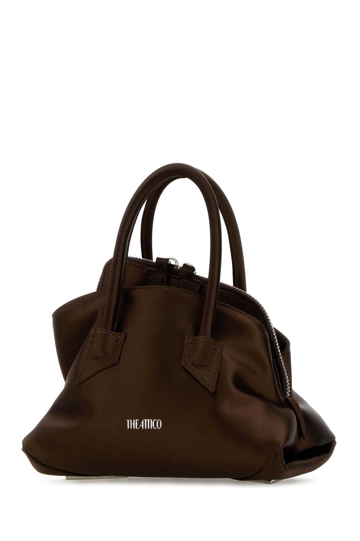 The Attico Chocolate Satin Mini La Passeggiata Handbag Size ONE SIZE - 2 Thumbnail