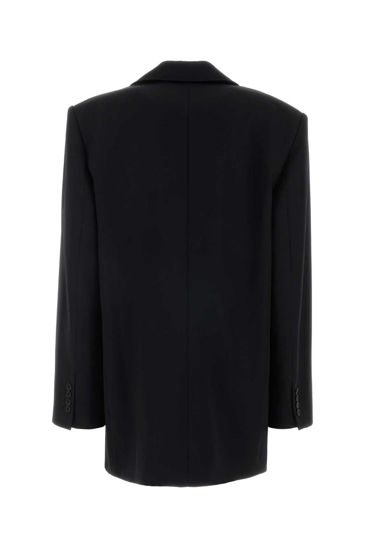 The Attico Black Wool Blazer Size S / US 4 / IT 40 - 2 Thumbnail