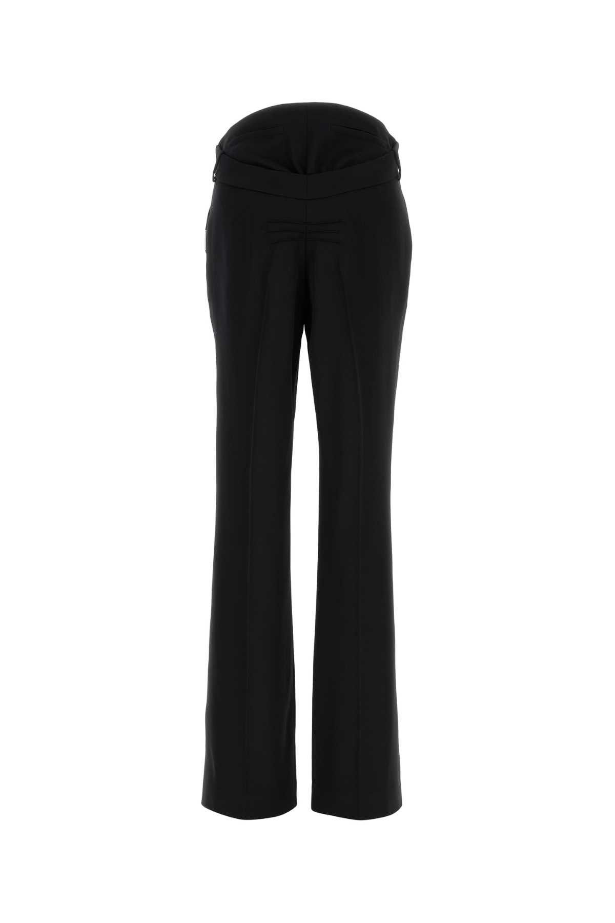 The Attico Black Wool Pant Size 27" / US 4 / IT 40 - 2 Thumbnail