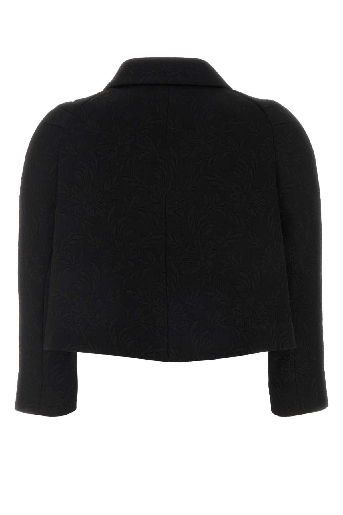 Dries Van Noten Black Viscose Blend Vipa Blazer Size XS / US 0-2 / IT 36-38 - 2 Thumbnail