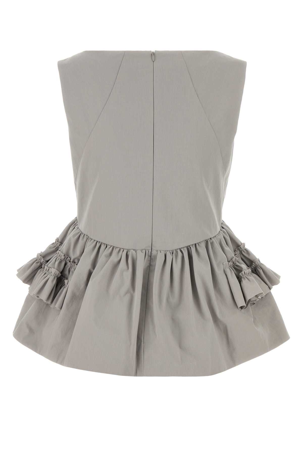 Dries Van Noten Grey Cotton Casey Top Size M / US 6-8 / IT 42-44 - 2 Thumbnail