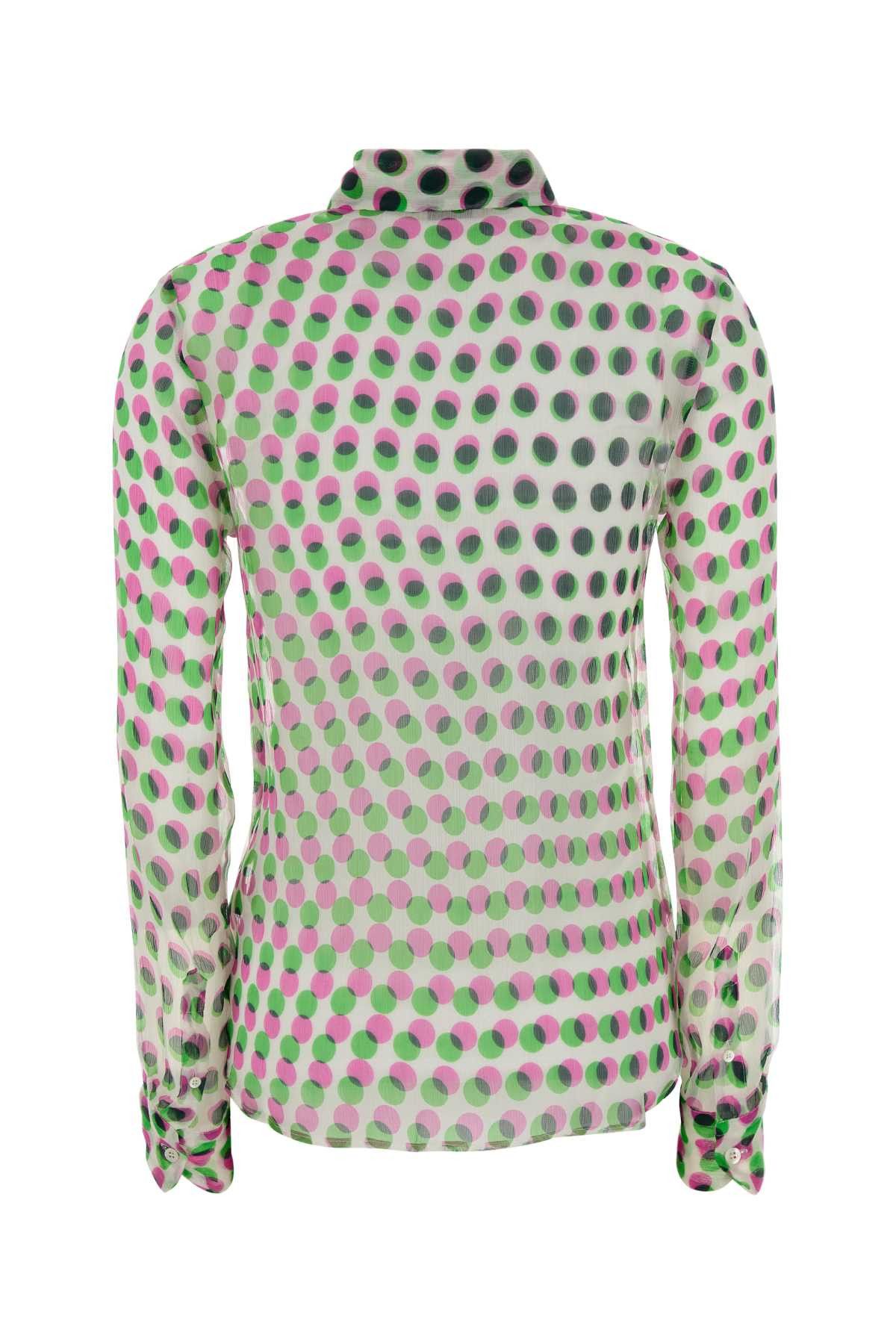 Dries Van Noten Printed Chiffon Cloudy Shirt Size M / US 6-8 / IT 42-44 - 2 Thumbnail