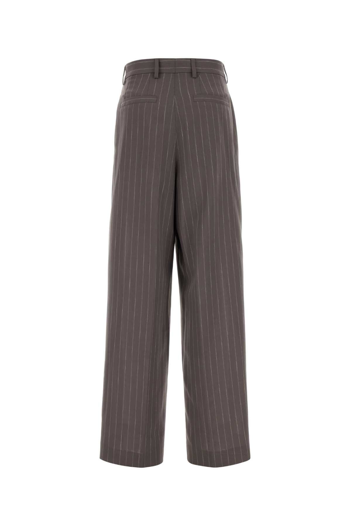 Dries Van Noten Embroidered Wool Blend Penn Palazzo Pant Size 27" / US 4 / IT 40 - 2 Thumbnail