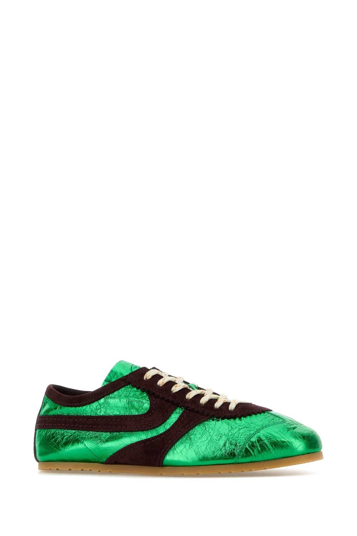 Dries Van Noten Two-Tone Leather And Suede Sneakers Size US 10 / IT 40 - 2 Thumbnail