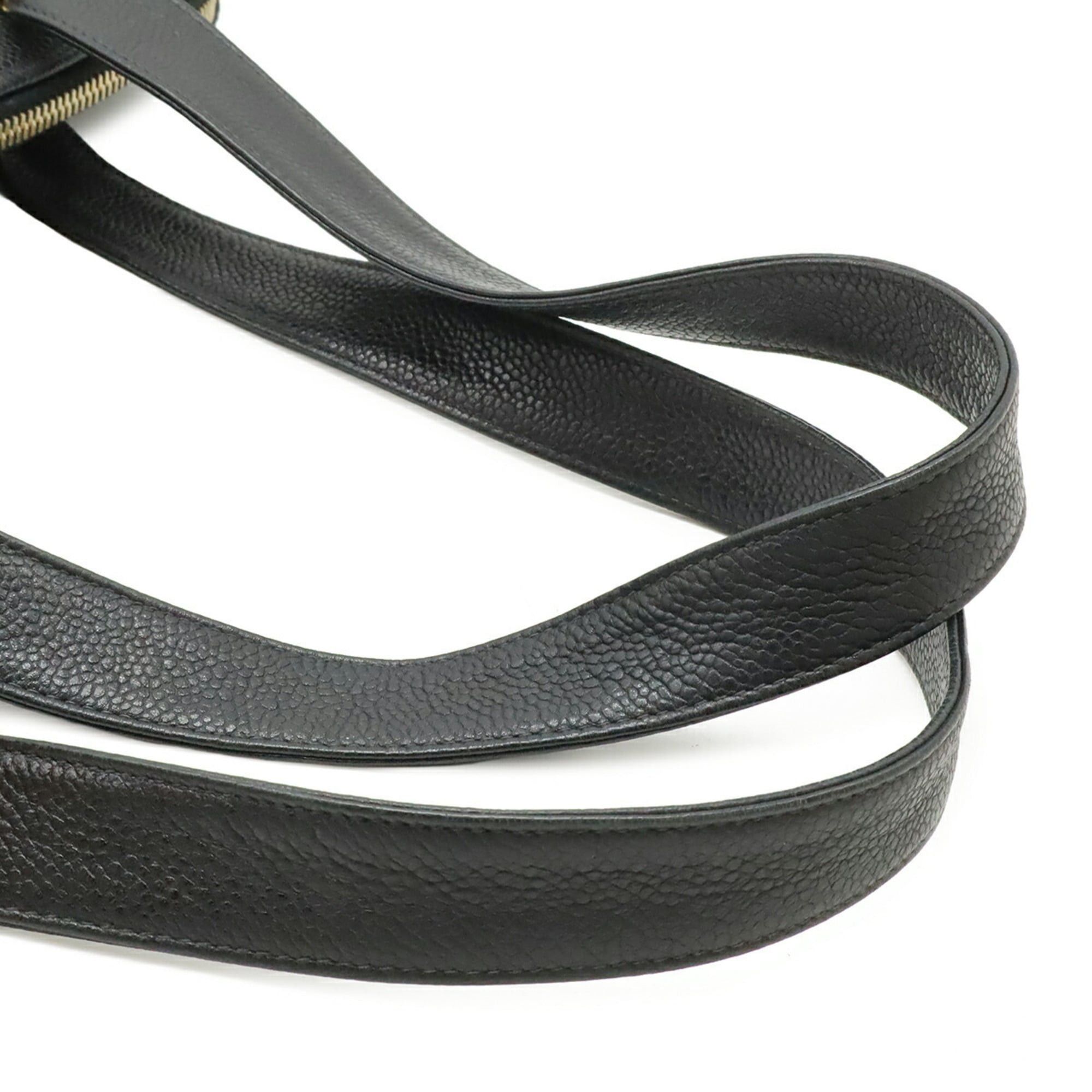Chanel CHANEL Coco Mark Chain Tote Bag, Shoulder Caviar Leather, Black Size ONE SIZE - 5 Thumbnail
