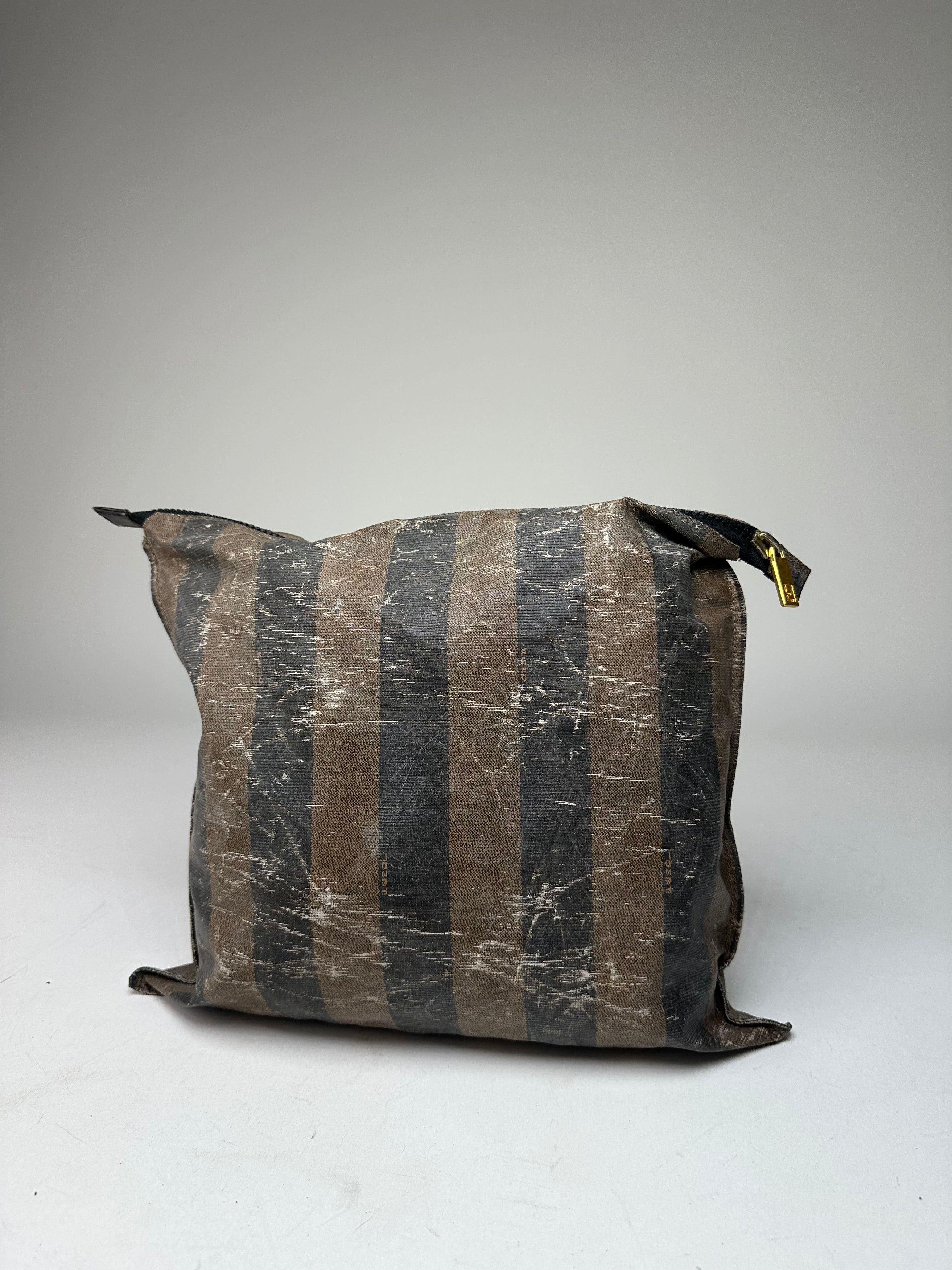 Fendi Vintage Striped Mini Bag Brown Black Size ONE SIZE - 2 Thumbnail