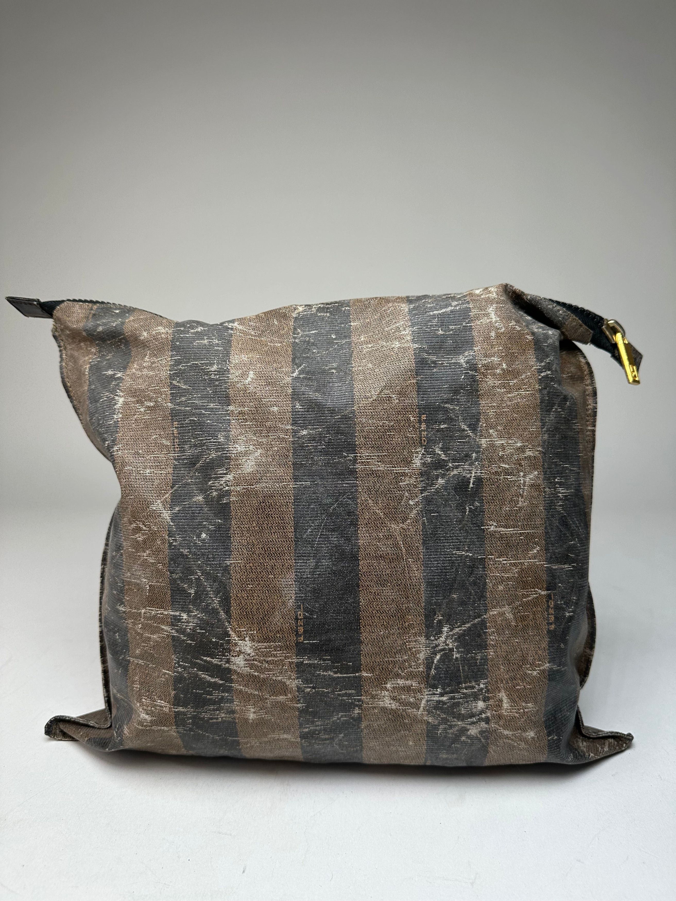 Fendi Vintage Striped Mini Bag Brown Black Size ONE SIZE - 11 Thumbnail