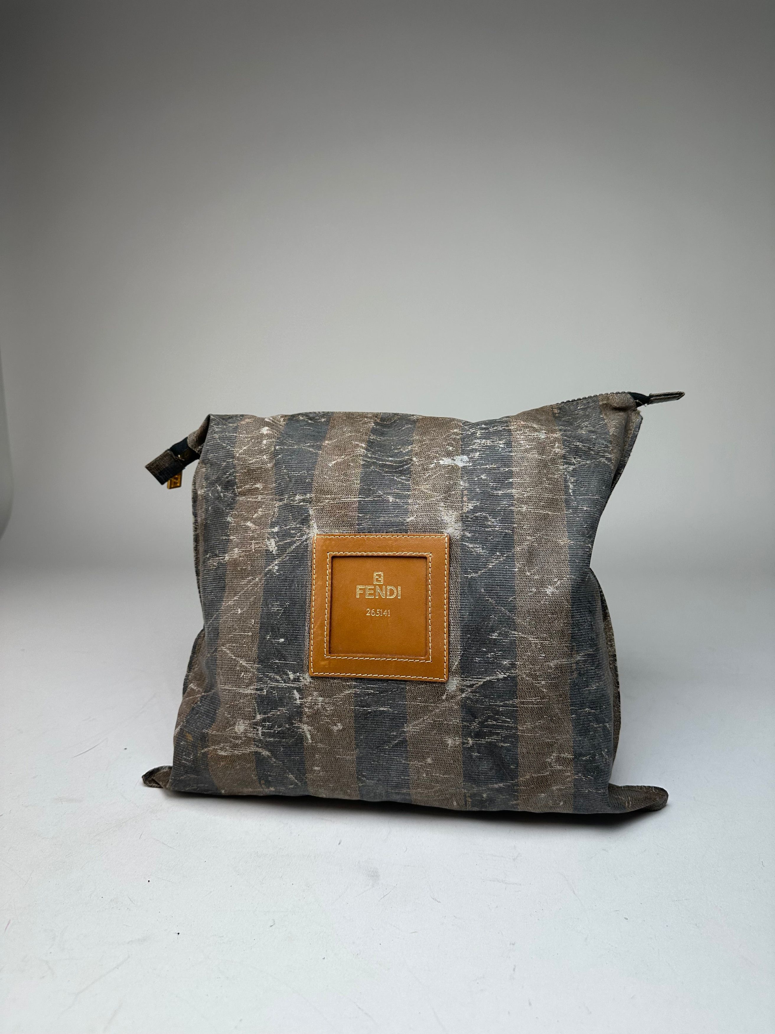 Fendi Vintage Striped Mini Bag Brown Black Size ONE SIZE - 10 Thumbnail