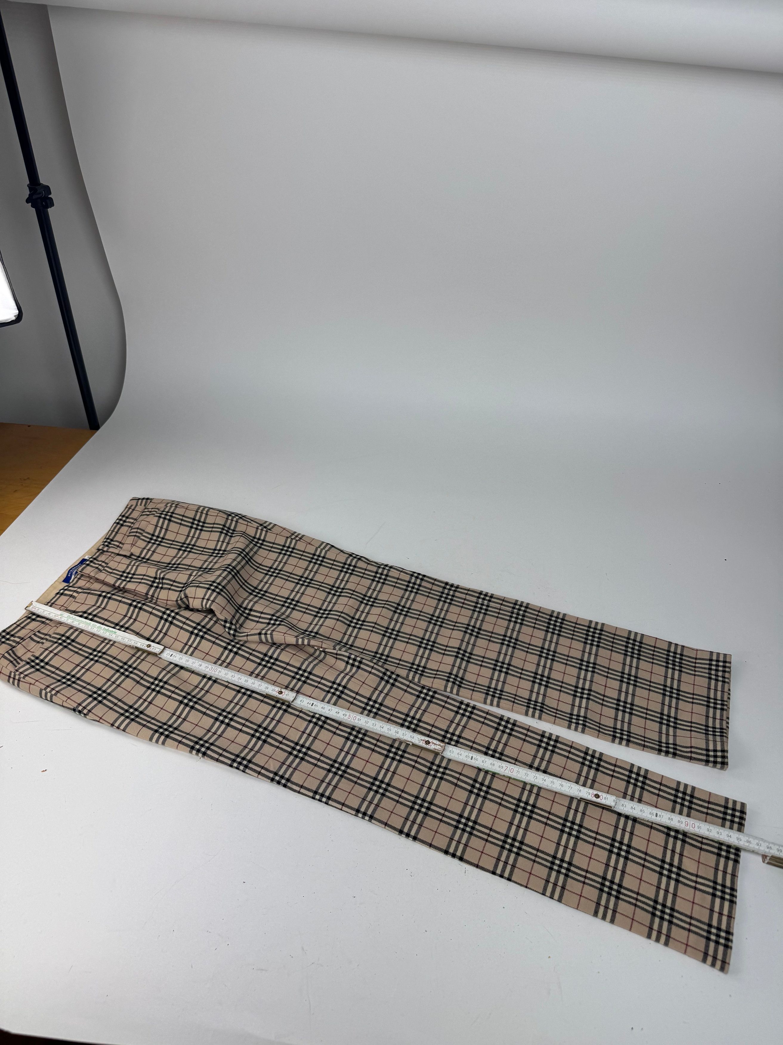 Burberry Vintage Nova Check Pants Beige 38/M Size 30" / US 8 / IT 44 - 4 Thumbnail