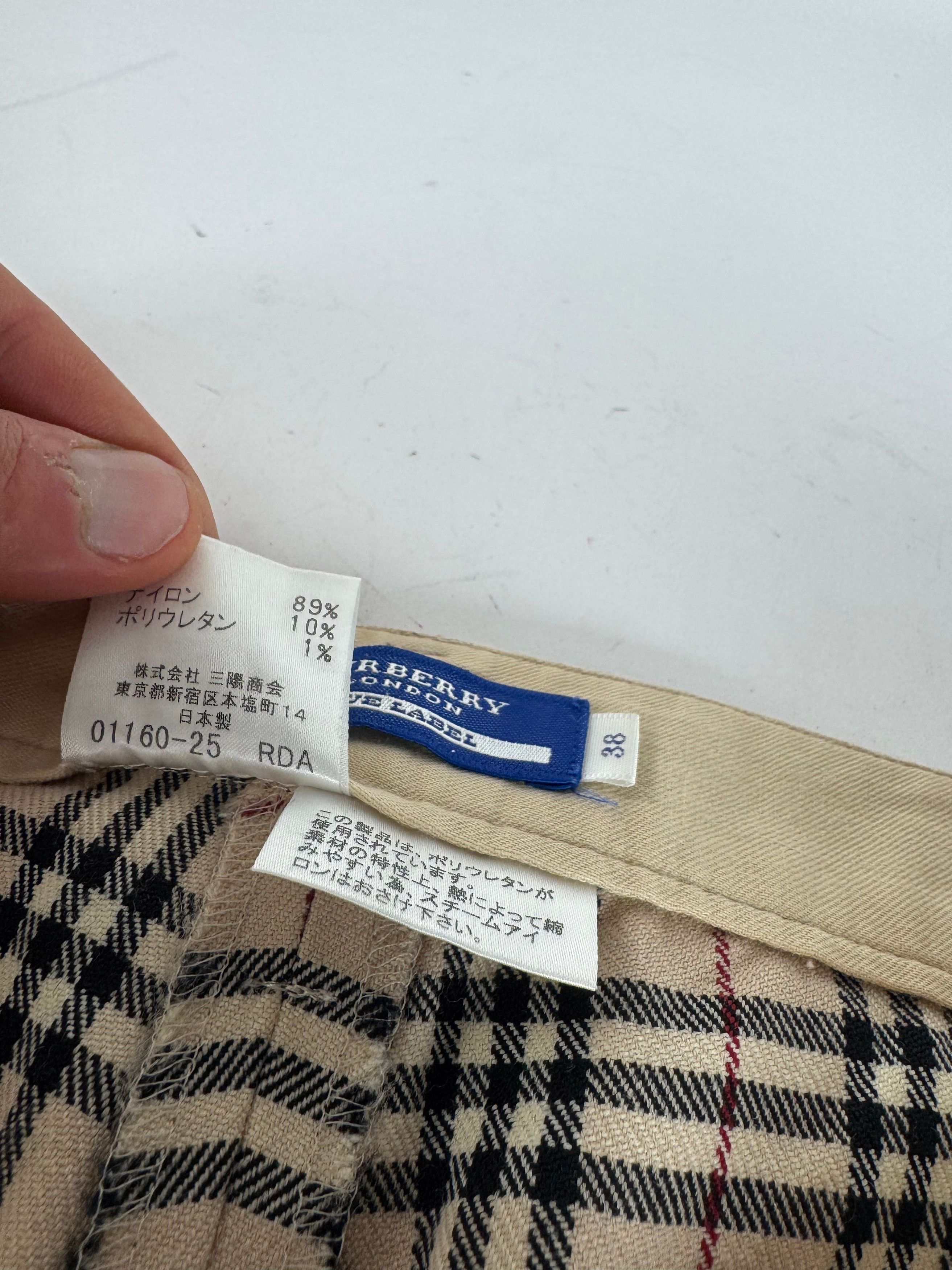 Burberry Vintage Nova Check Pants Beige 38/M Size 30" / US 8 / IT 44 - 10 Thumbnail