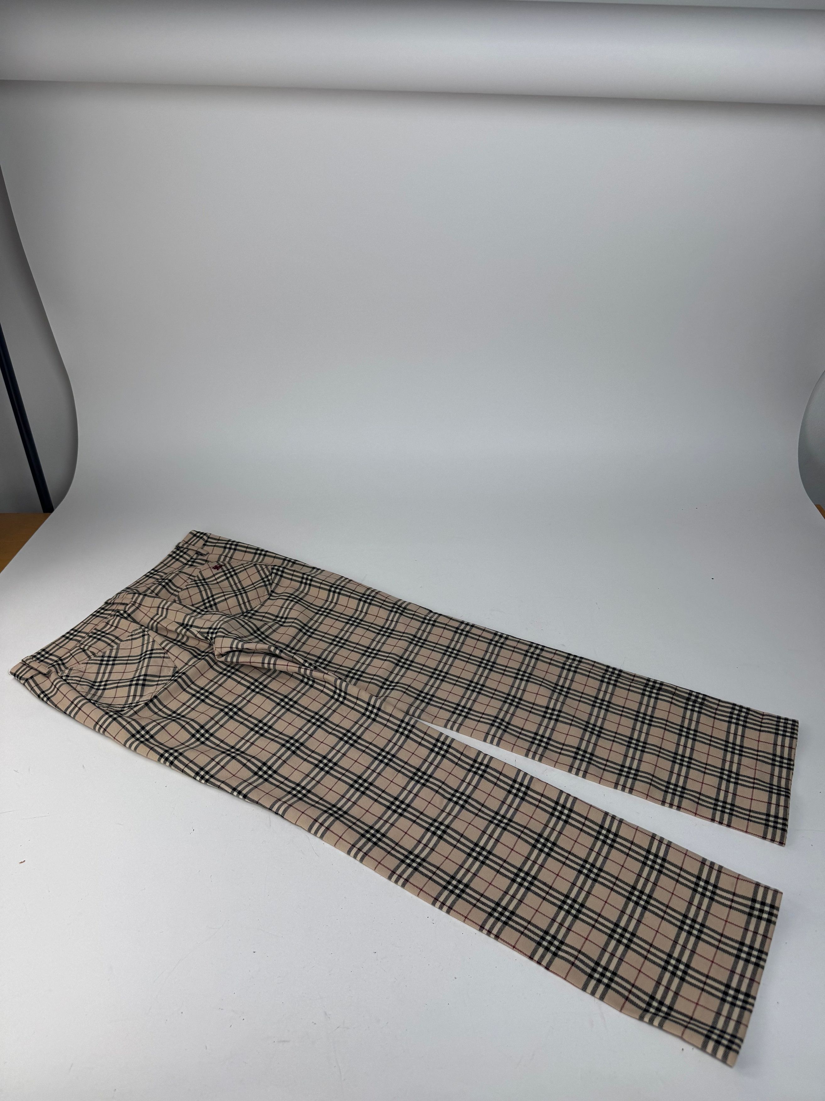 Burberry Vintage Nova Check Pants Beige 38/M Size 30" / US 8 / IT 44 - 6 Thumbnail