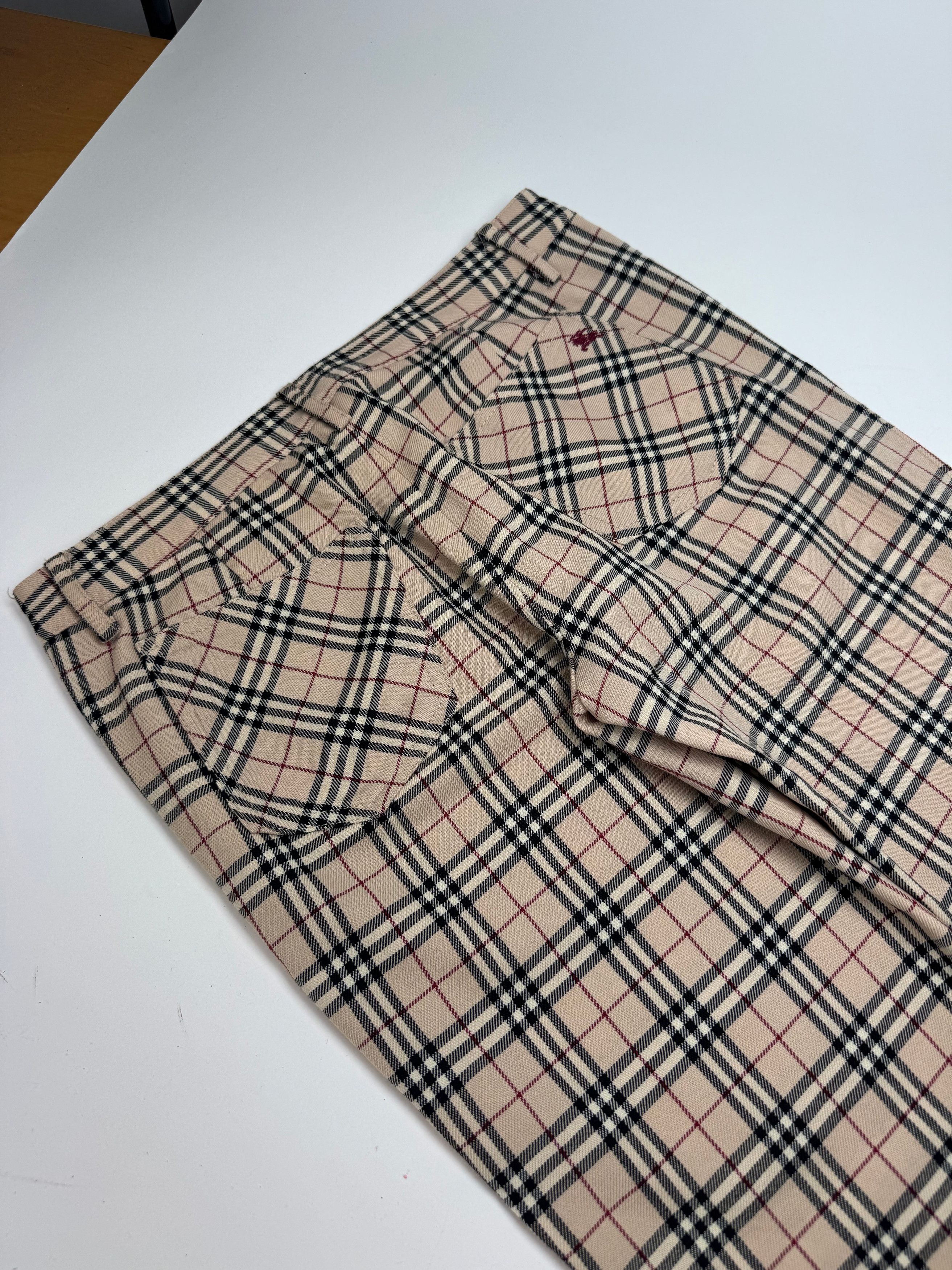 Burberry Vintage Nova Check Pants Beige 38/M Size 30" / US 8 / IT 44 - 7 Thumbnail