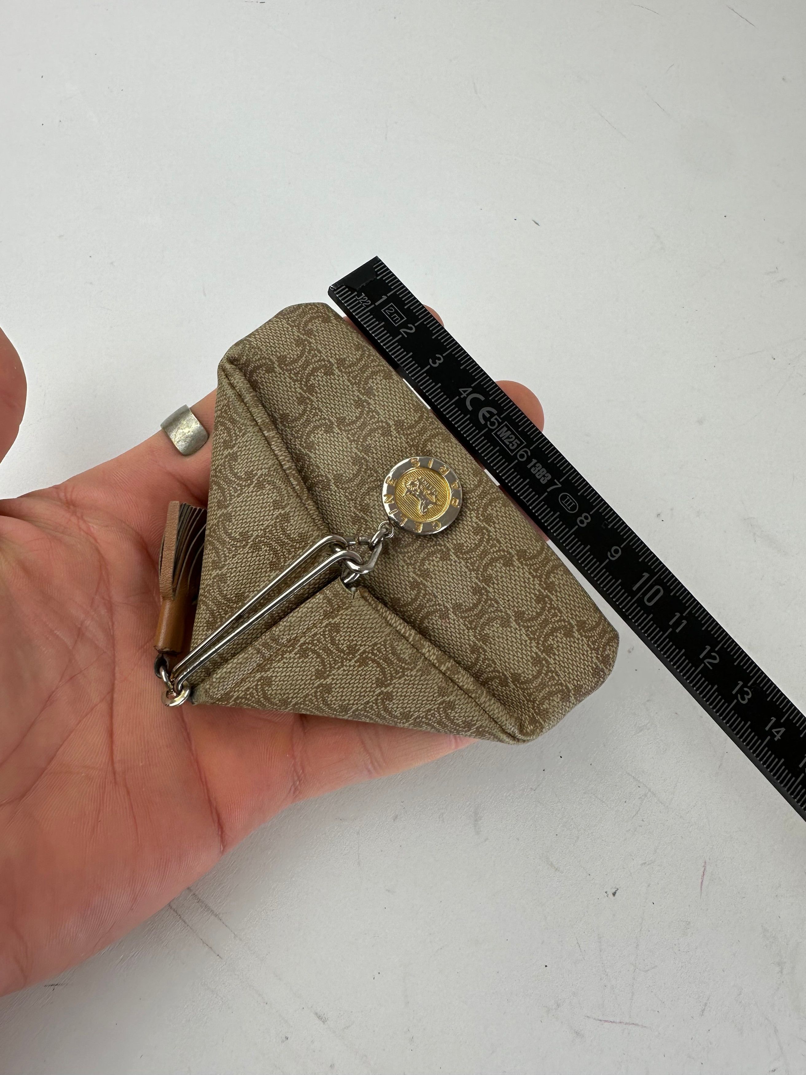 Celine Vintage Paris Triomphe Monogram Leather Purse Size ONE SIZE - 7 Thumbnail