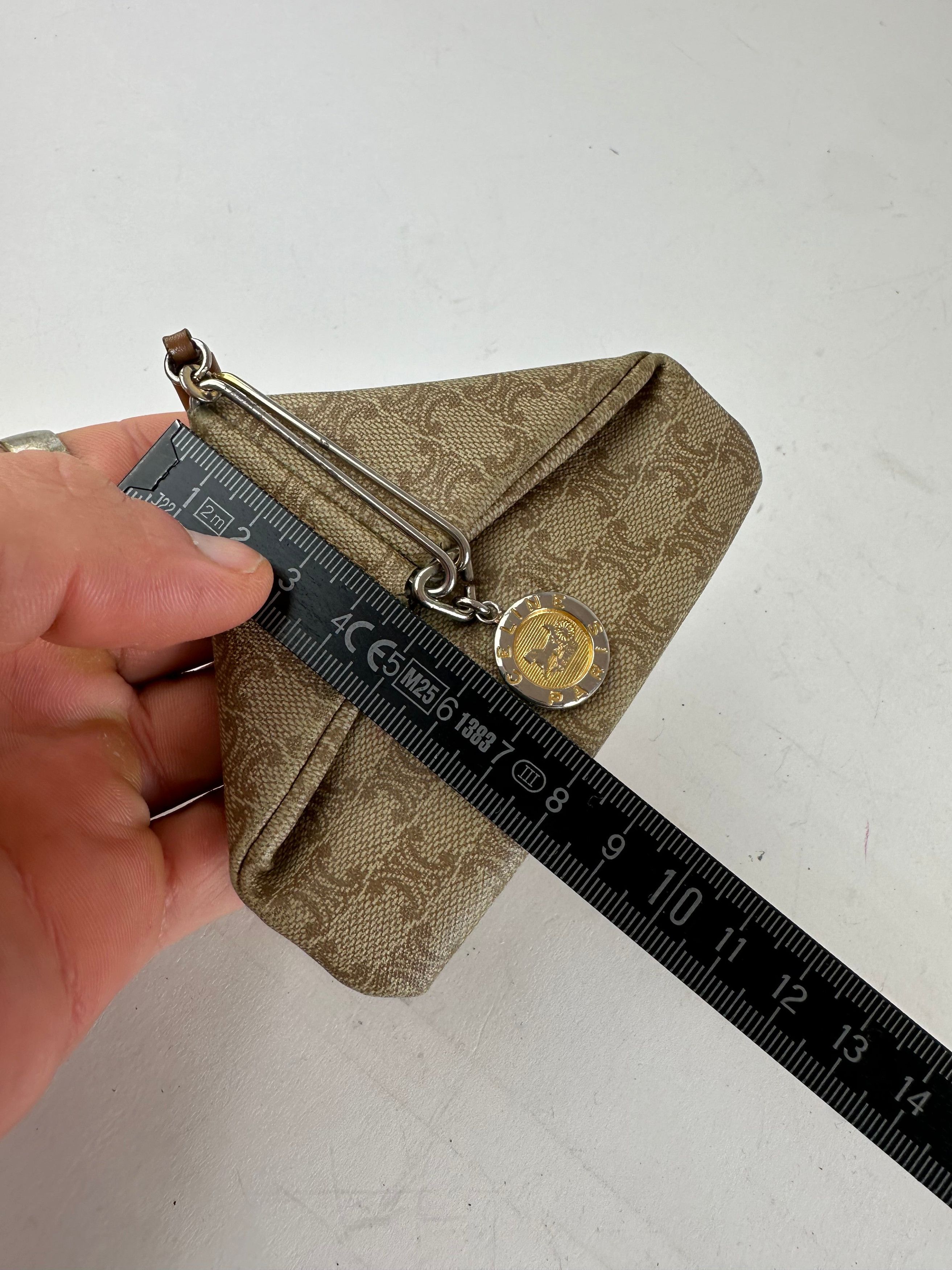 Celine Vintage Paris Triomphe Monogram Leather Purse Size ONE SIZE - 8 Thumbnail