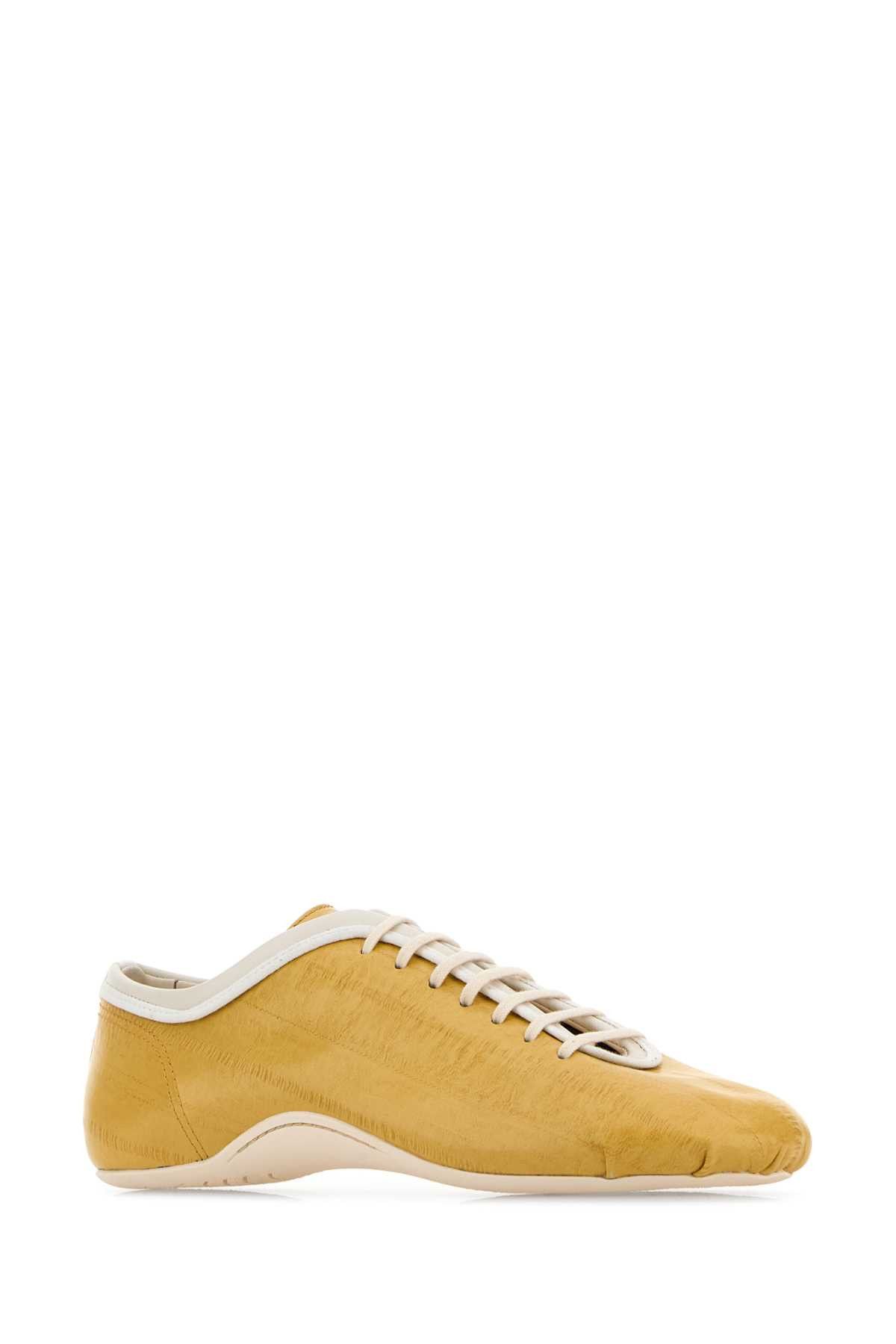 Dries Van Noten Yellow Leather Sneakers Size US 8 / IT 38 - 2 Thumbnail