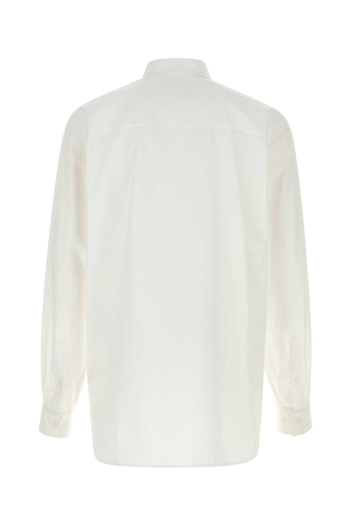 Dries Van Noten White Cotton Caper Shirt Size US M / EU 48-50 / 2 - 2 Thumbnail