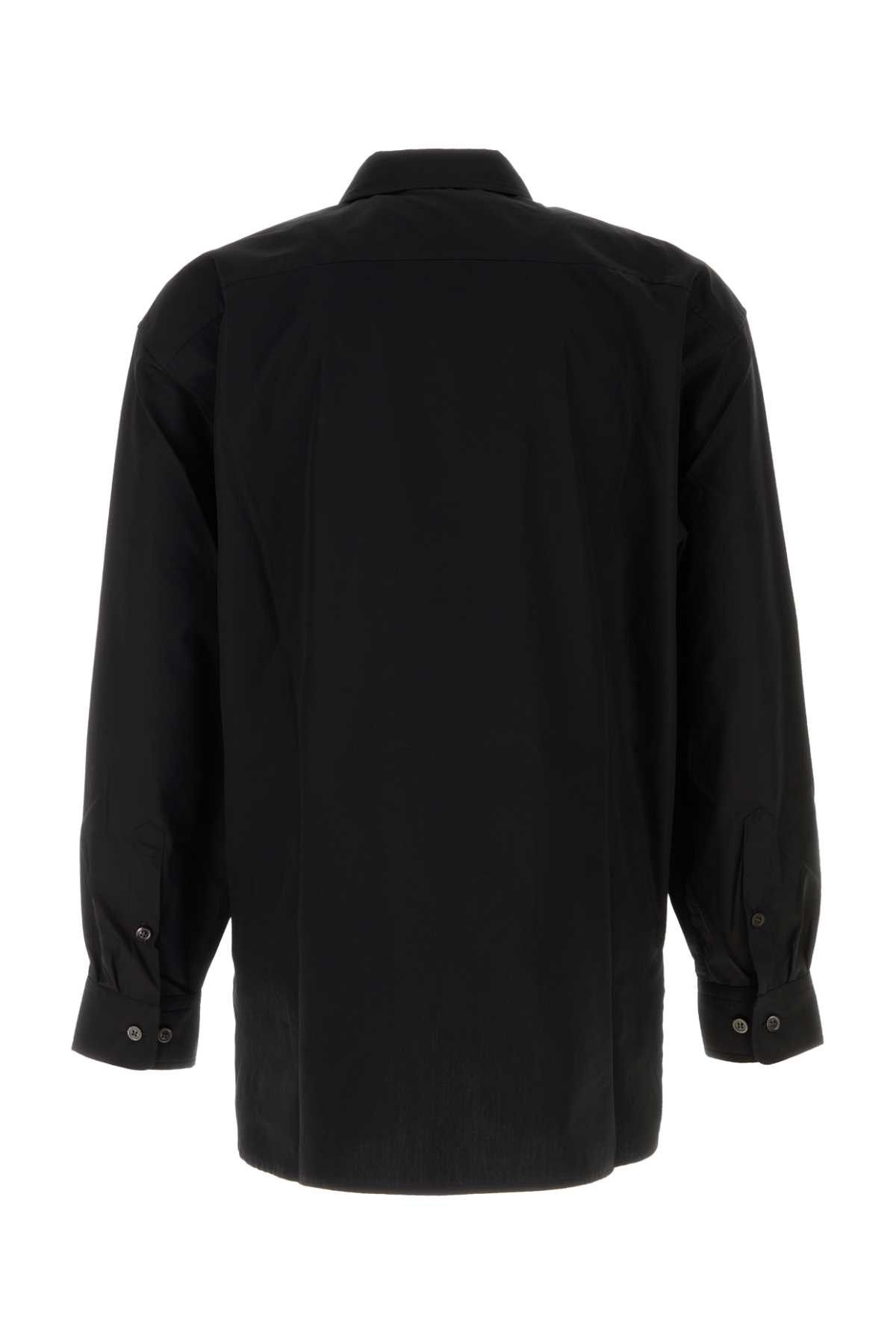 Dries Van Noten Black Poplin Croomson Shirt Size US M / EU 48-50 / 2 - 2 Thumbnail