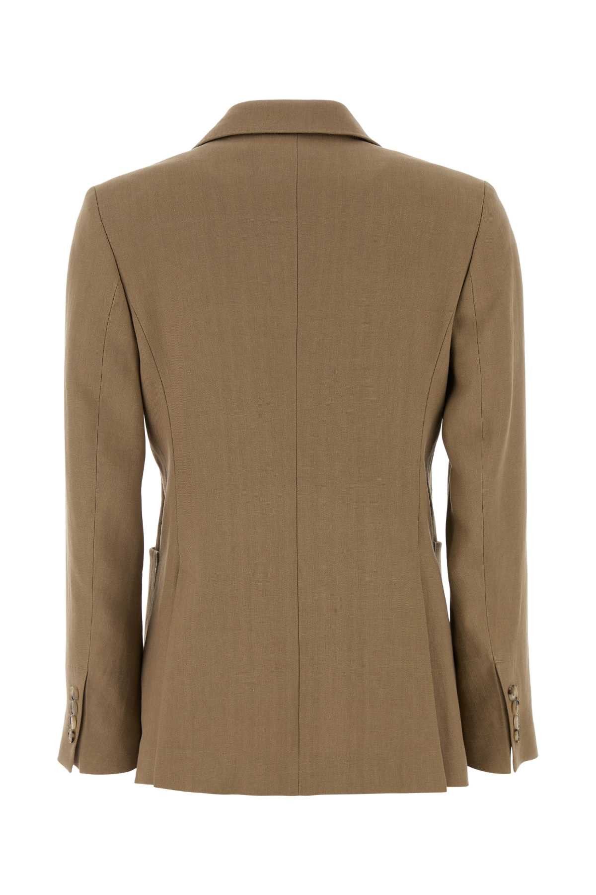 Max Mara Camel Hamp Gel Blazer Size M / US 6-8 / IT 42-44 - 2 Thumbnail