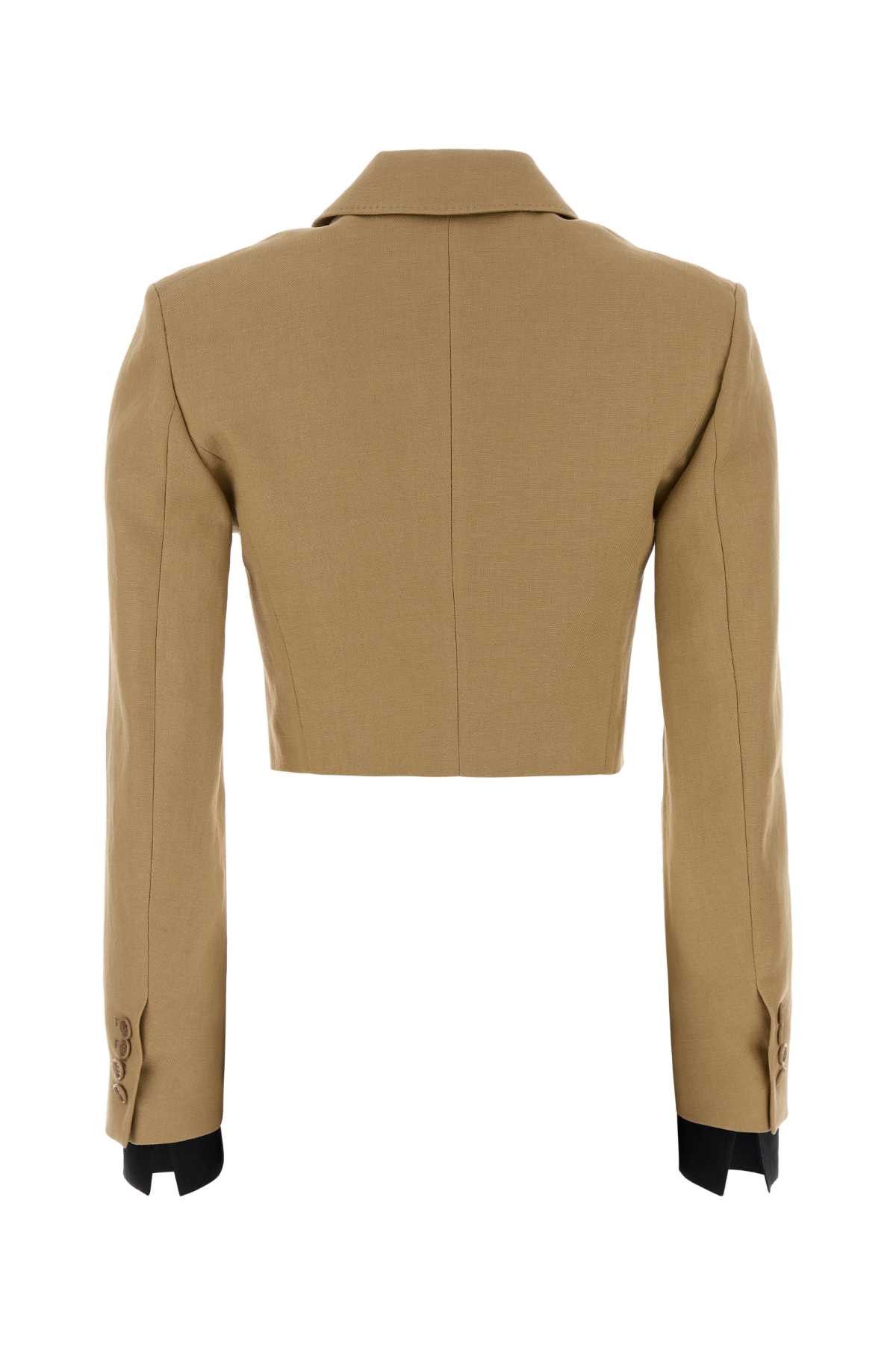 Max Mara Beige Linen Buono Blazer Size M / US 6-8 / IT 42-44 - 2 Thumbnail