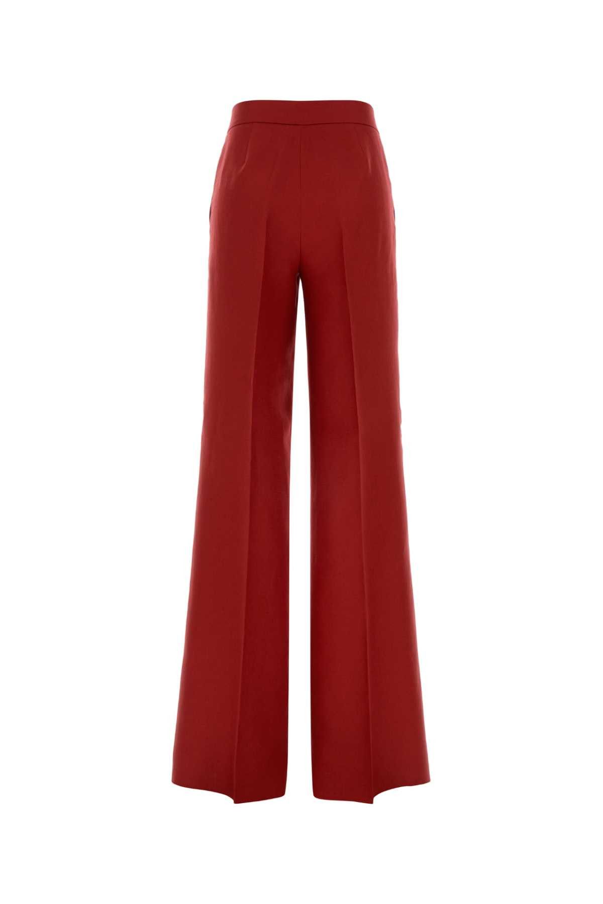 Max Mara Red Linen Badesse Palazzo Pant Size 26" / US 2 / IT 38 - 2 Thumbnail
