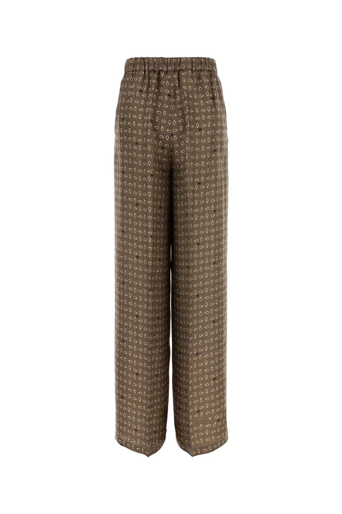 Max Mara Printed Silk Vischio Pant Size 26" / US 2 / IT 38 - 2 Thumbnail