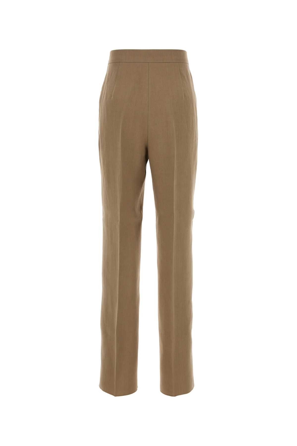 Max Mara Beige Hemp Abate Pant Size 28" / US 6 / IT 42 - 2 Thumbnail