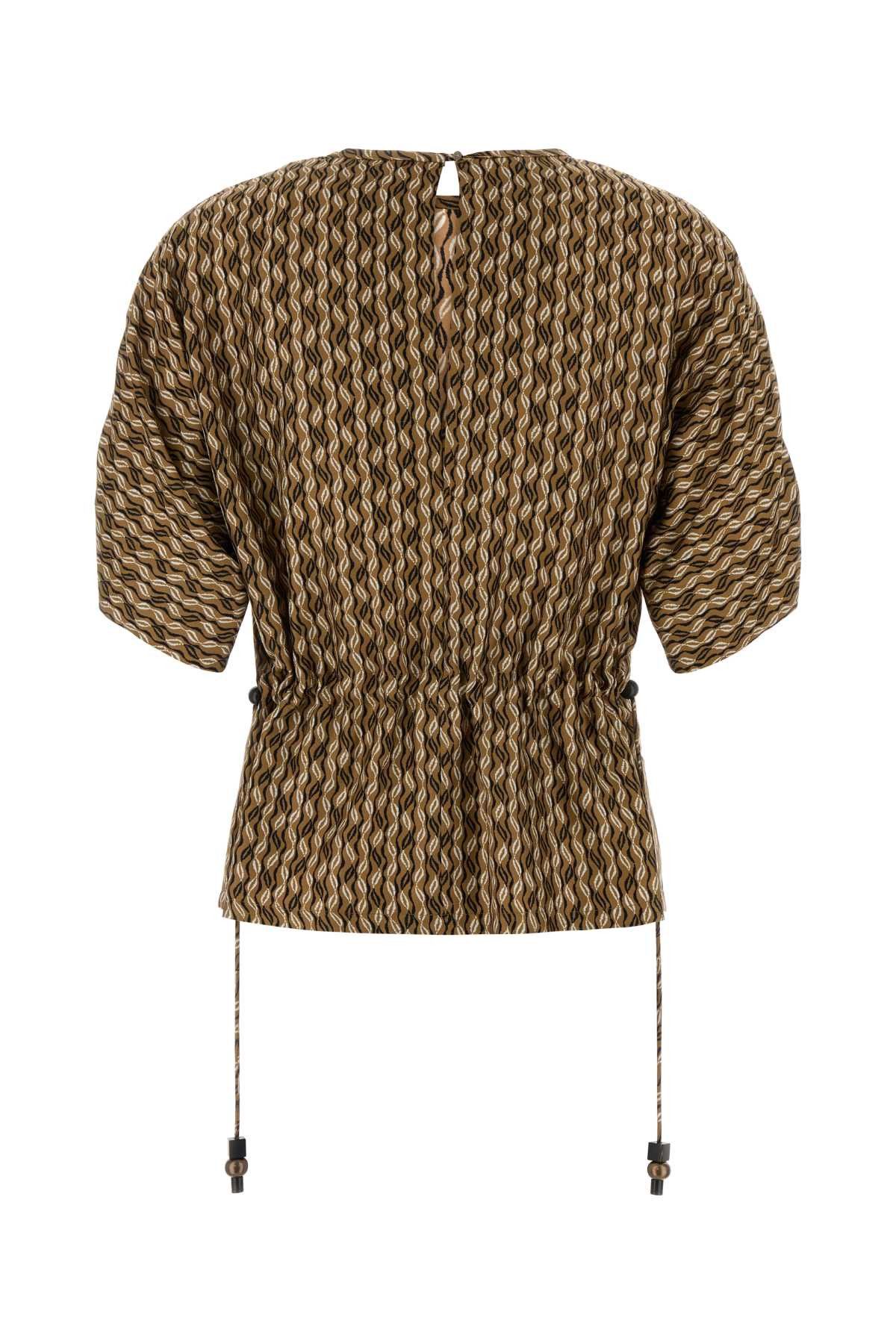 Max Mara Printed Silk Nordica Blouse Size S / US 4 / IT 40 - 2 Thumbnail