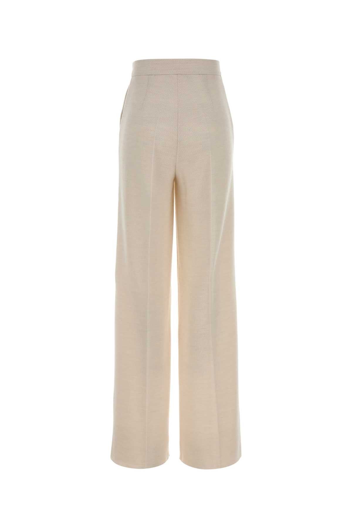 Max Mara Ivory Wool Attinia Pant Size 27" / US 4 / IT 40 - 2 Thumbnail