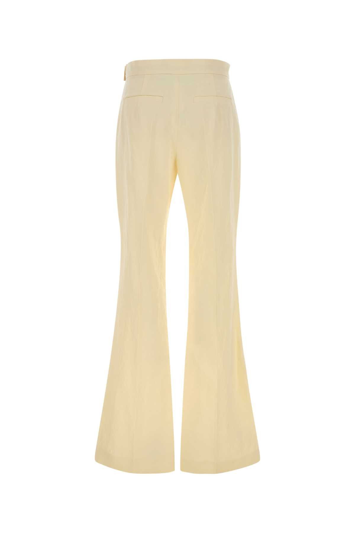 Sportmax Pastel Yellow Viscose Blend Piacere Pant Size 26" / US 2 / IT 38 - 2 Thumbnail