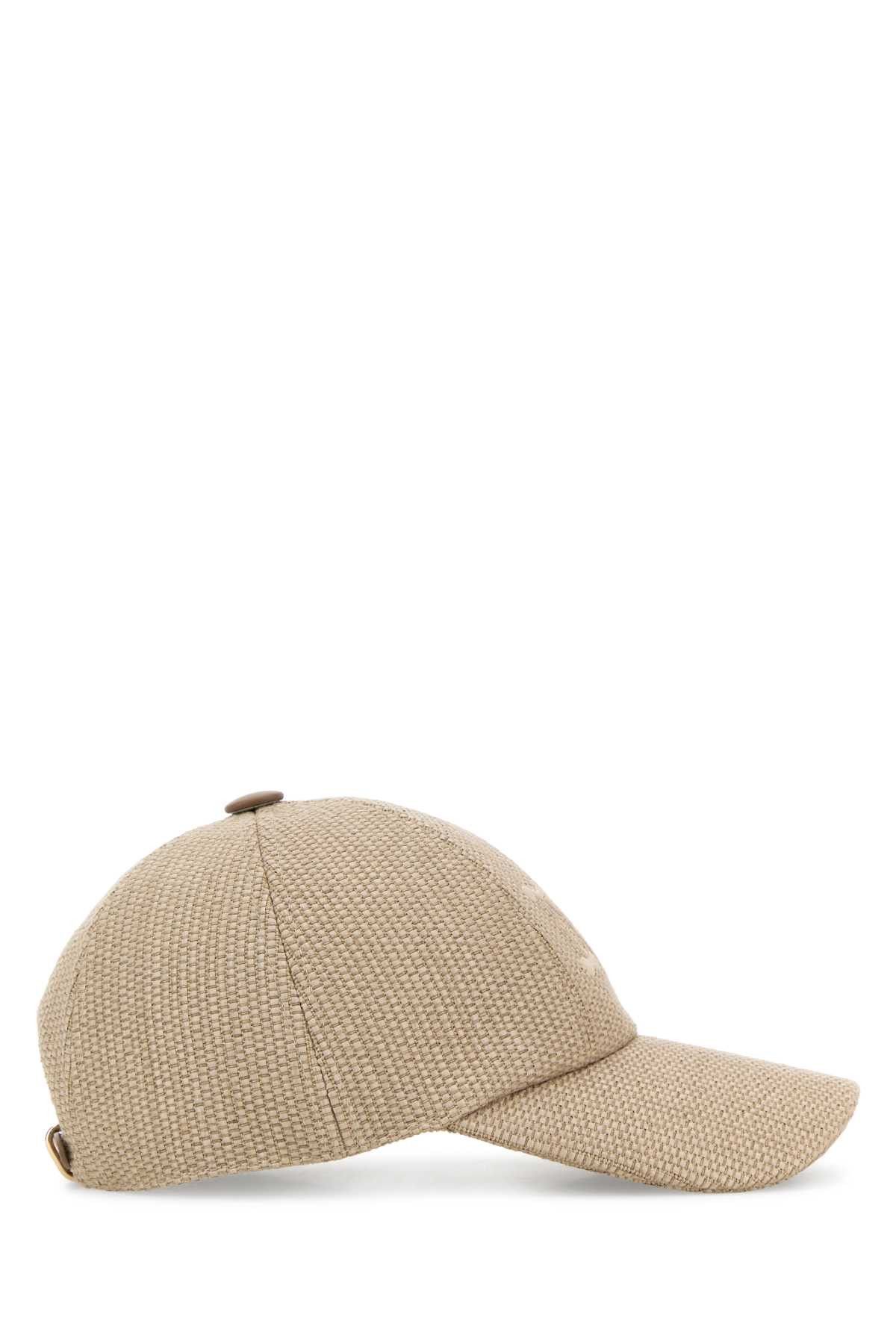 Max Mara Sand Raffia Circense Baseball Cap Size ONE SIZE - 2 Thumbnail