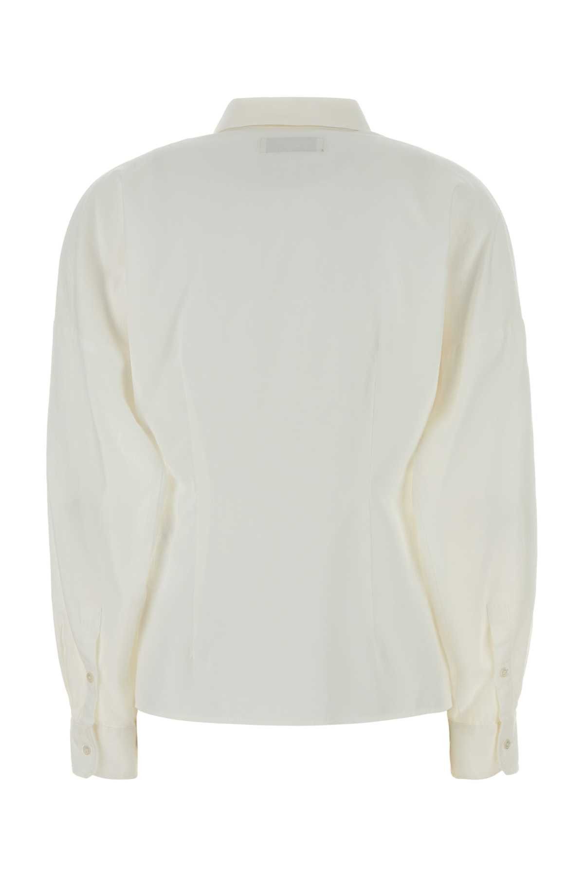 Weekend Max Mara White Oxford Pesi Shirt Size S / US 4 / IT 40 - 2 Thumbnail