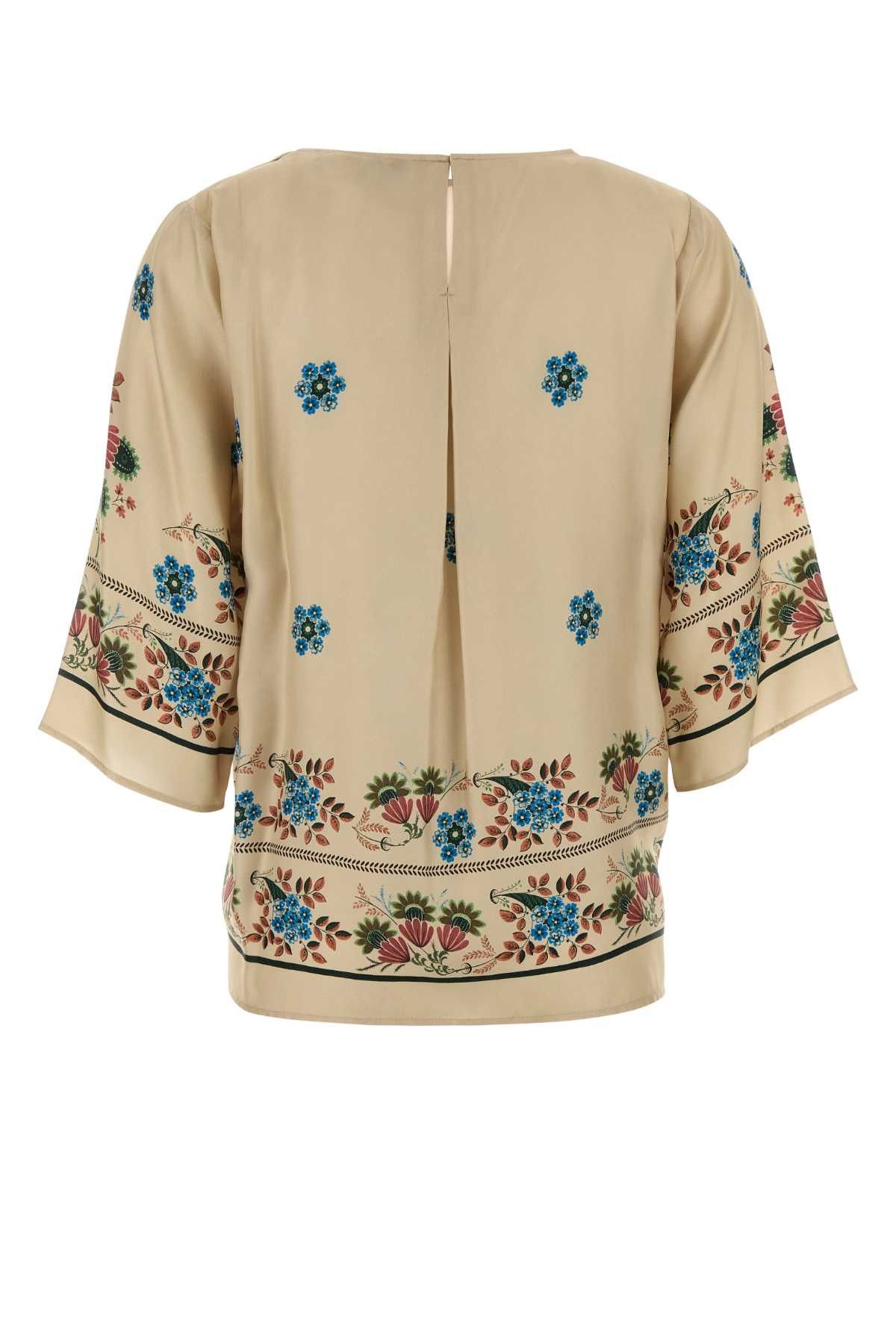Weekend Max Mara Printed Silk Samba Blouse Size XS / US 0-2 / IT 36-38 - 2 Thumbnail