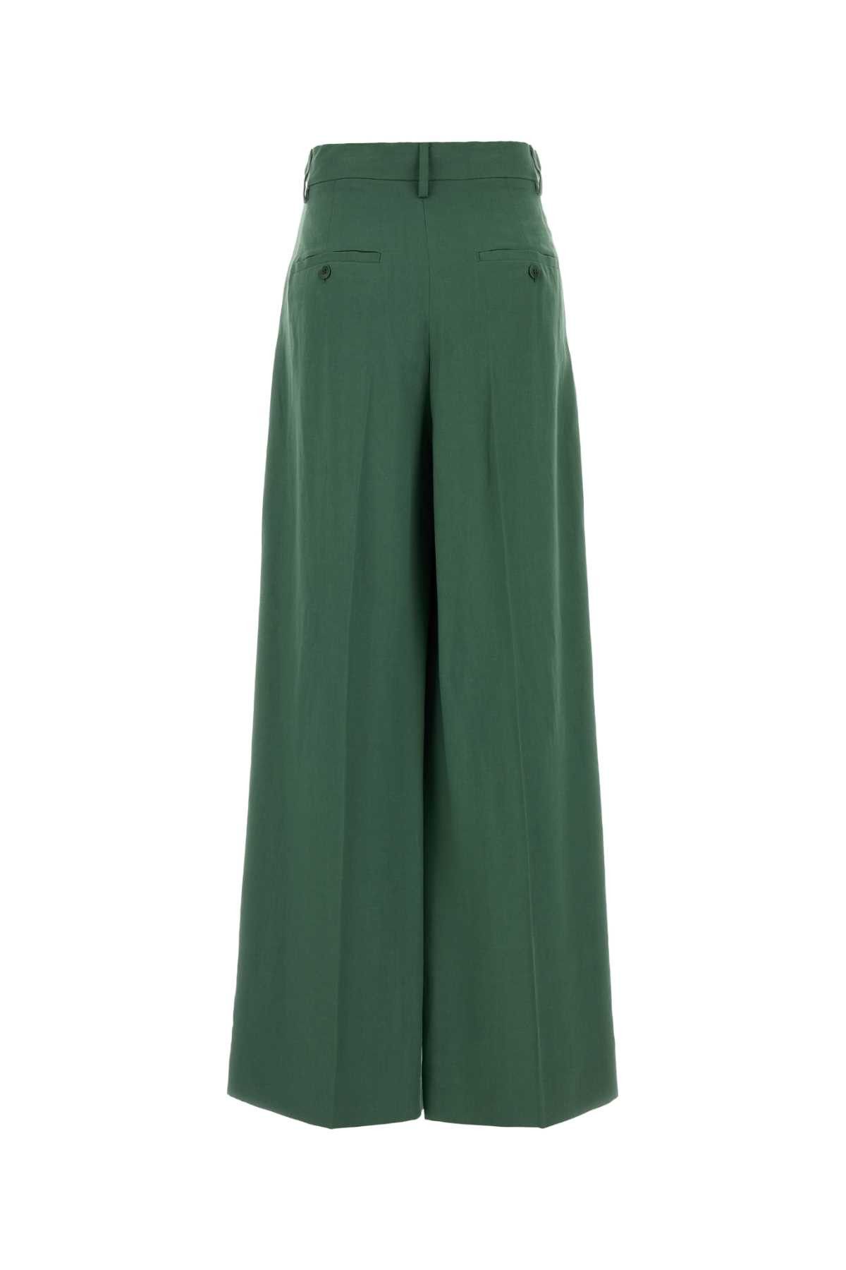 Weekend Max Mara Green Jersey Wide-Leg Veliero Pant Size 26" / US 2 / IT 38 - 2 Thumbnail