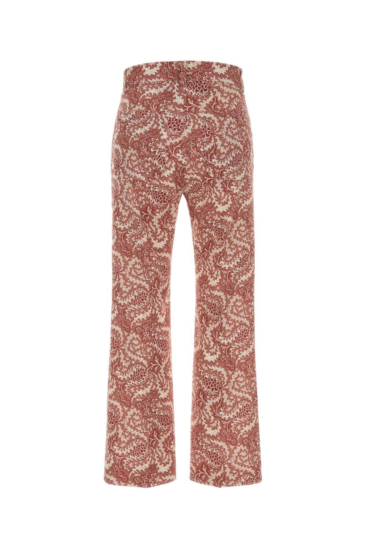 Weekend Max Mara Printed Stretch Cotton Onde Pant Size 27" / US 4 / IT 40 - 2 Thumbnail