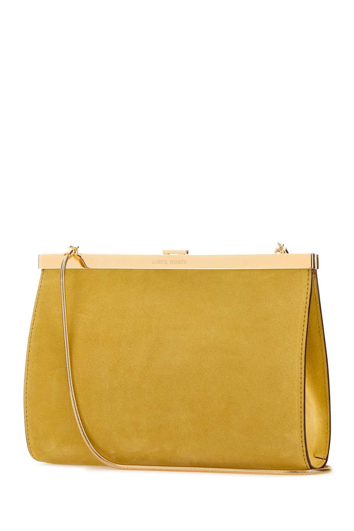 Alberta Ferretti Yellow Suede Clutch Size ONE SIZE - 2 Thumbnail