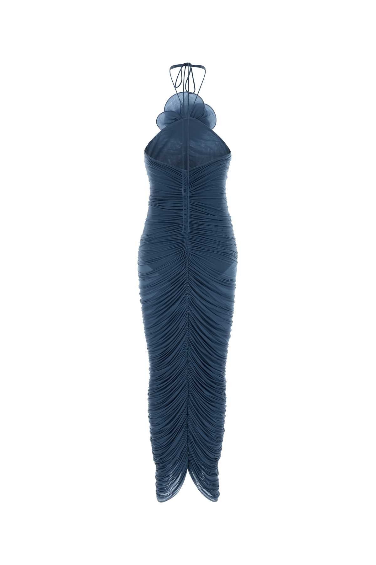 Magda Butrym Air Force Blue Stretch Jersey Dress Size M / US 6-8 / IT 42-44 - 2 Thumbnail