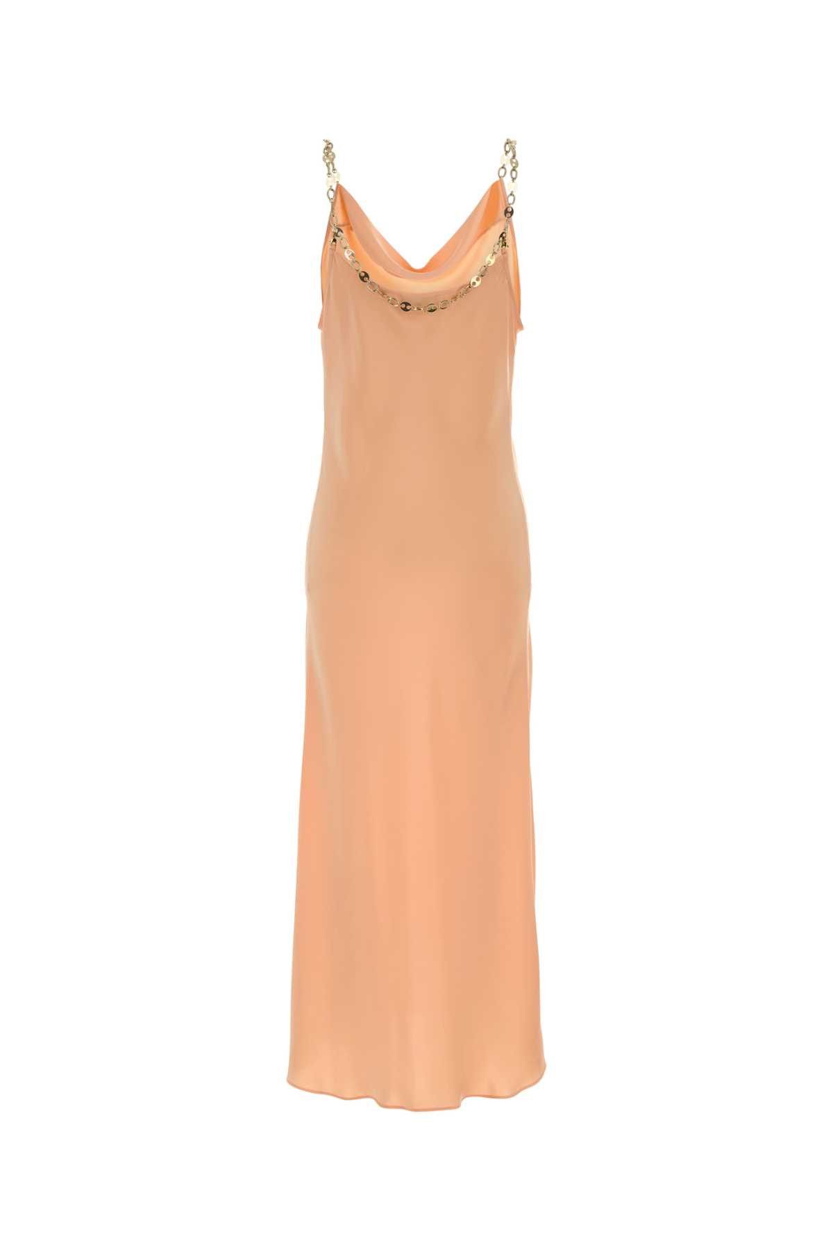 Paco Rabanne Peach Satin Dress Size XS / US 0-2 / IT 36-38 - 2 Thumbnail