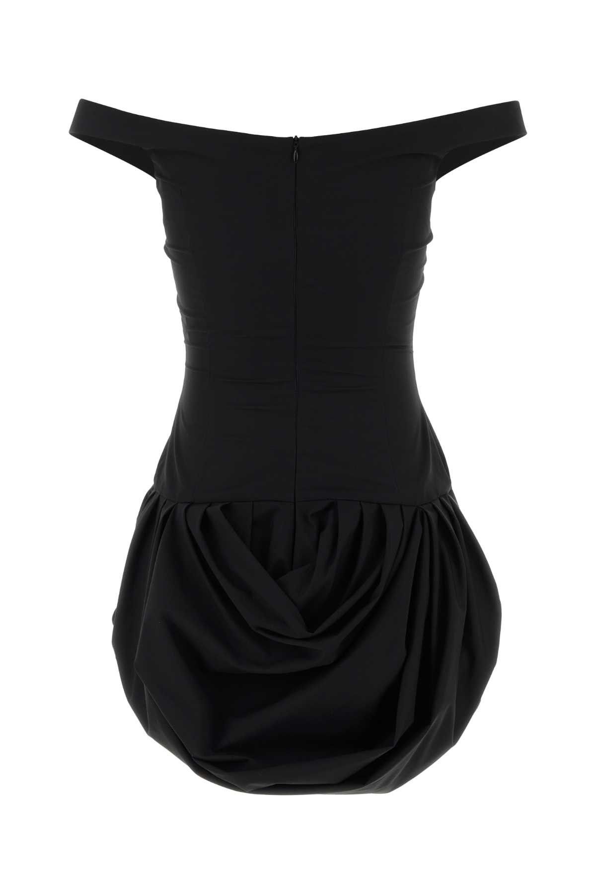 Magda Butrym Black Jersey Mini Dress Size S / US 4 / IT 40 - 2 Thumbnail