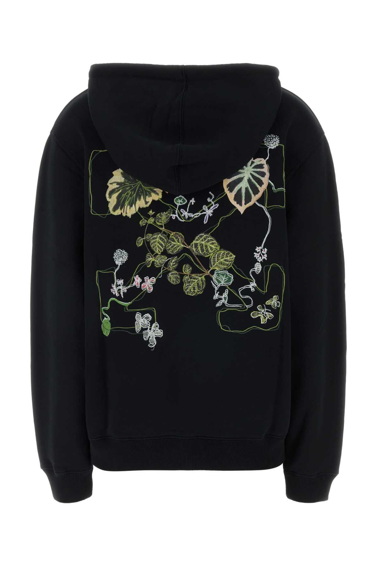 Off-White Black Cotton Sweatshirt Size M / US 6-8 / IT 42-44 - 2 Thumbnail